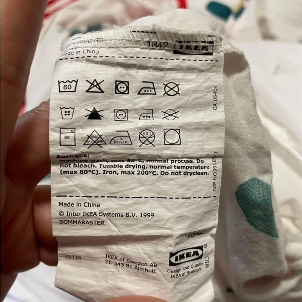 ikea sommaraster floral duvet cover